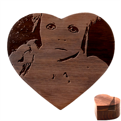 Amber Heart Wood Jewelry Box by bestdesignintheworld