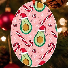 Avo Merry Christmas, Candies, Candy Cane Uv Print Acrylic Ornament Oval by kyorashop23