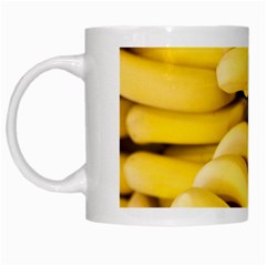 Bananas, Macro, Fruits, Ripe Bananas White Mug by kyorashop23