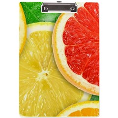 Fruit, Lemon A4 Acrylic Clipboard by kyorashop23