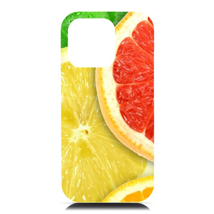 Fruit, Lemon iPhone 16 Pro Max Black UV Print PC Hardshell Case