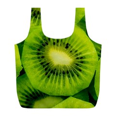 Kiwi Fruits, Close-up, Exotic Fruit Full Print Recycle Bag (l) by kyorashop23