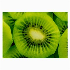 Kiwi Fruits, Close-up, Exotic Fruit Large Glasses Cloth by kyorashop23