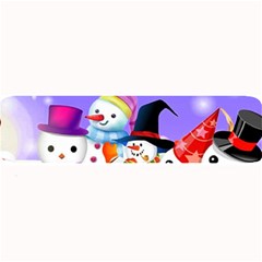 Let s Have Fun With Snowmen Large Bar Mat by kyorashop23