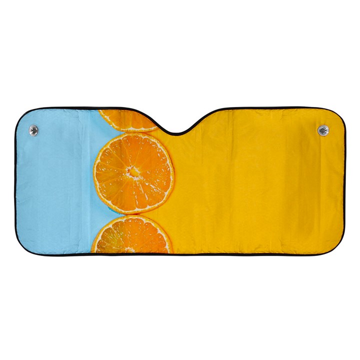 Orange, Slices, Fruit, Citrus Car Windshield Sunshade