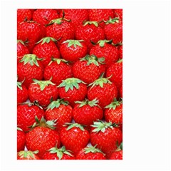 Strawberry Texture, Macro, Ripe Strawberry Large Garden Flag (two Sides) by kyorashop23