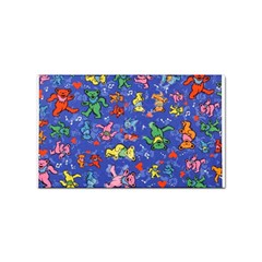 Grateful Dead Dancing Bears Pattern Sticker Rectangular (100 Pack) by Salmanaz77