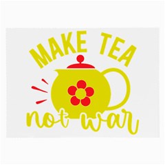 Make Tea Not War  Large Glasses Cloth by ConteMonfrey