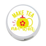 Make Tea Not War  4-Port USB Hub (Two Sides) Front