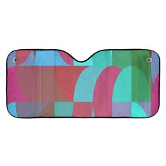 Geometric Ocean Purple Blue Pink Car Windshield Sunshade by ConteMonfrey