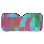 Geometric Ocean Purple Blue Pink Car Windshield Sunshade Front