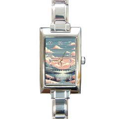 Artwork Painting Sculpture Nature Rectangle Italian Charm Watch by Salmanaz77