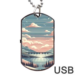 Artwork Painting Sculpture Nature Dog Tag Usb Flash (one Side) by Salmanaz77