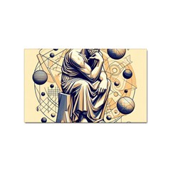 Thinker Sculpture Design Geometric Sticker Rectangular (10 Pack) by Salmanaz77