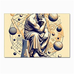 Thinker Sculpture Design Geometric Postcards 5  X 7  (pkg Of 10) by Salmanaz77