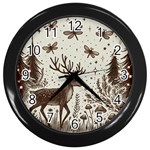 Artwork Graffiti Painting Creative Wall Clock (Black) Front