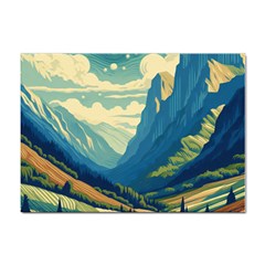 Mountains Nature Forest Landscape Sticker A4 (100 Pack) by Salmanaz77