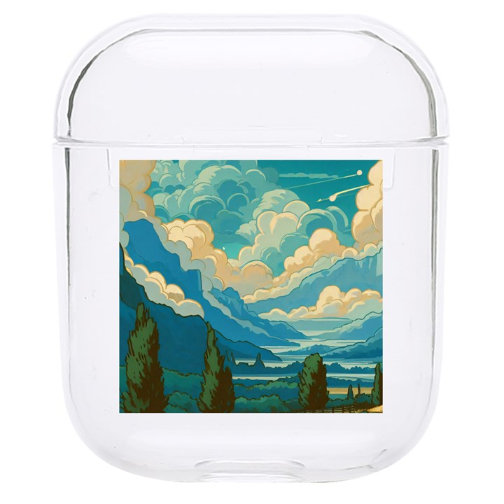 Mountains Rural Countryside Sky Hard PC AirPods 1/2 Case