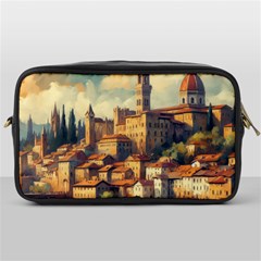 Village Houses Buildings Facade Toiletries Bag (one Side) by Salmanaz77