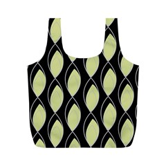 Brown Minimalist Leaves Full Print Recycle Bag (m) by ConteMonfrey