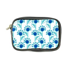 Blue Daisy Minimalist Leaves   Coin Purse by ConteMonfrey