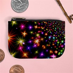 Star Colorful Christmas Abstract Mini Coin Purse by Dutashop