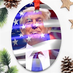 Donald Trump Flag Ornament (oval) by vintagetrump