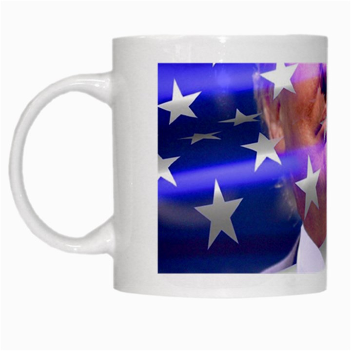 Donald Trump Flag White Mug