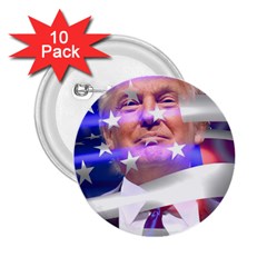 Donald Trump Flag 2 25  Buttons (10 Pack)  by vintagetrump