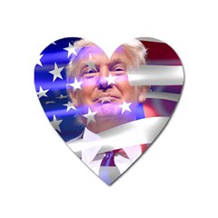 Donald Trump Flag Heart Magnet by vintagetrump