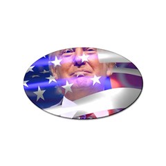 Donald Trump Flag Sticker Oval (10 Pack) by vintagetrump