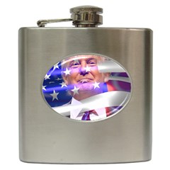 Donald Trump Flag Hip Flask (6 Oz) by vintagetrump