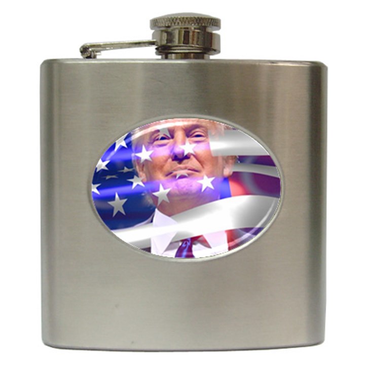 Donald Trump Flag Hip Flask (6 oz)