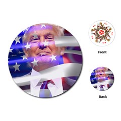 Donald Trump Flag Playing Cards Single Design (round) by vintagetrump