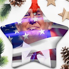 Donald Trump Flag Star Ornament (two Sides) by vintagetrump