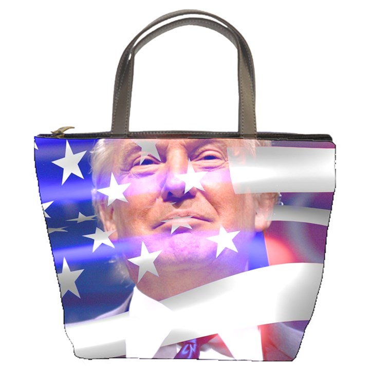 Donald Trump Flag Bucket Bag