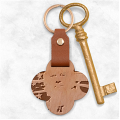 Donald Trump Flag Engraved Wood Key Chain by vintagetrump