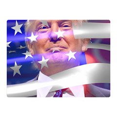 Donald Trump Flag Two Sides Premium Plush Fleece Blanket (mini) by vintagetrump