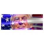 Donald Trump Flag Banner and Sign 8  x 3  Front