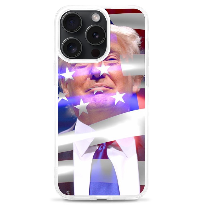 Donald Trump Flag iPhone 15 Pro Max TPU UV Print Case