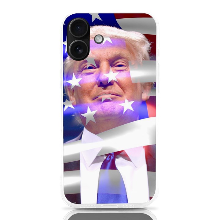 Donald Trump Flag iPhone 16 Plus TPU UV Print Case