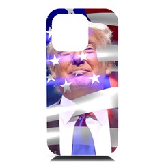 Donald Trump Flag Iphone 16 Pro Max Black Uv Print Pc Hardshell Case by vintagetrump