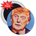 Orange Donald Trump 3  Magnets (10 pack)  Front