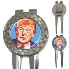 Orange Donald Trump 3-in-1 Golf Divots by vintagetrump