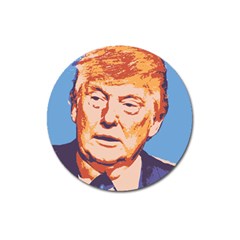 Orange Donald Trump Magnet 3  (round) by vintagetrump