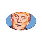 Orange Donald Trump Sticker Oval (100 pack) Front