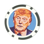 Orange Donald Trump Poker Chip Card Guard Front