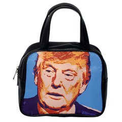 Orange Donald Trump Classic Handbag (one Side) by vintagetrump