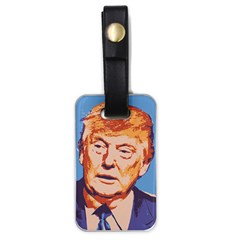 Orange Donald Trump Luggage Tag (one Side) by vintagetrump