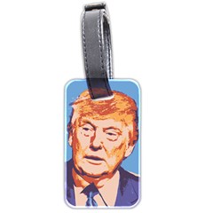 Orange Donald Trump Luggage Tag (two Sides) by vintagetrump